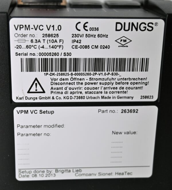 Dungs Venttiilin vuototesteri malli VPM-VC 230VAC