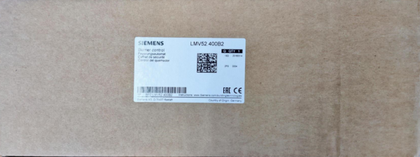 Original box of Siemens LMV52.400B2 burner control